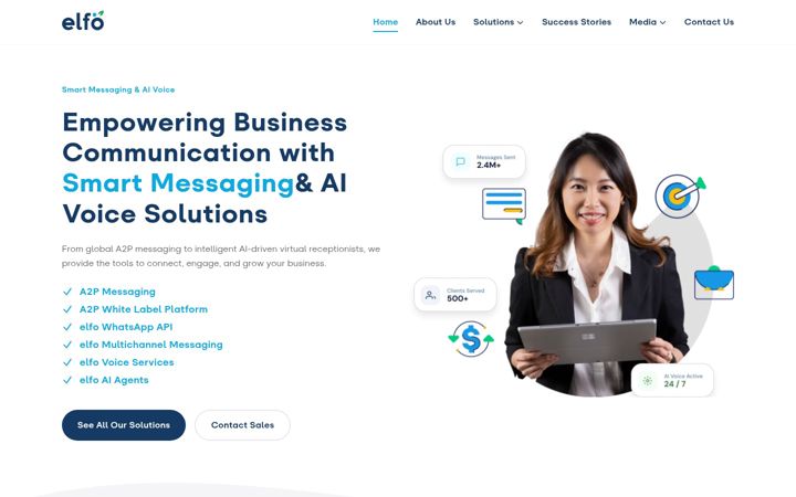 Screenshot of elfo.com