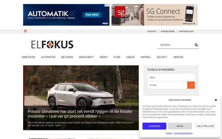 Snímek obrazovky elfokus.dk