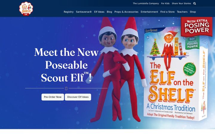 Skærmbillede af elfontheshelf.co.uk
