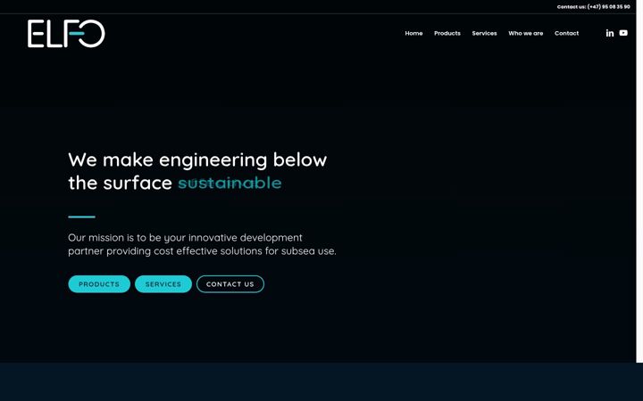 Ekrano kopija elfosubsea.no