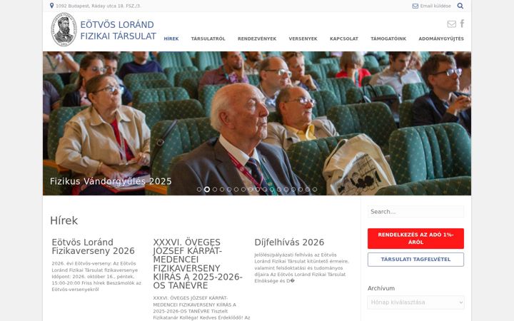 Posnetek zaslona elft.hu