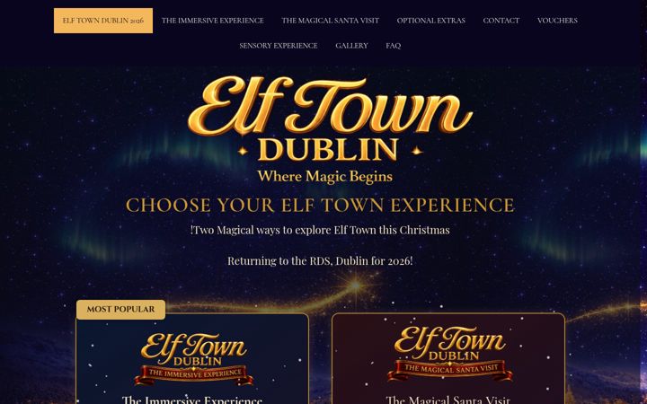 Screenshot of elftowndublin.ie
