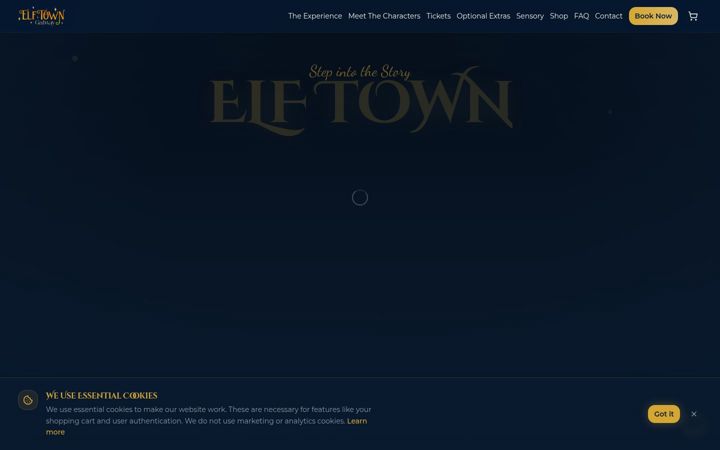 Screenshot of elftowngalway.ie