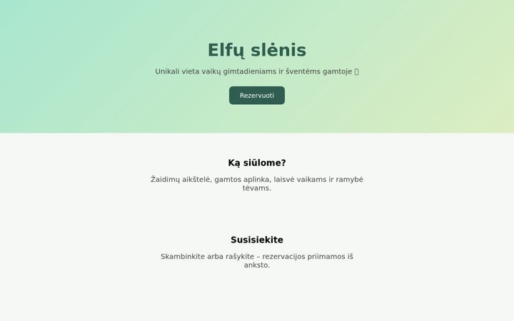 Snímek obrazovky elfuslenis.lt