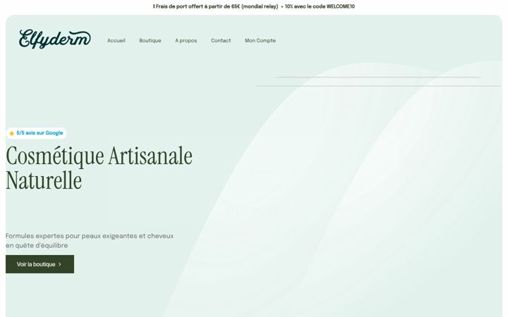 Skærmbillede af elfyderm.fr