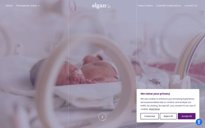 Screenshot of elganpharma.com