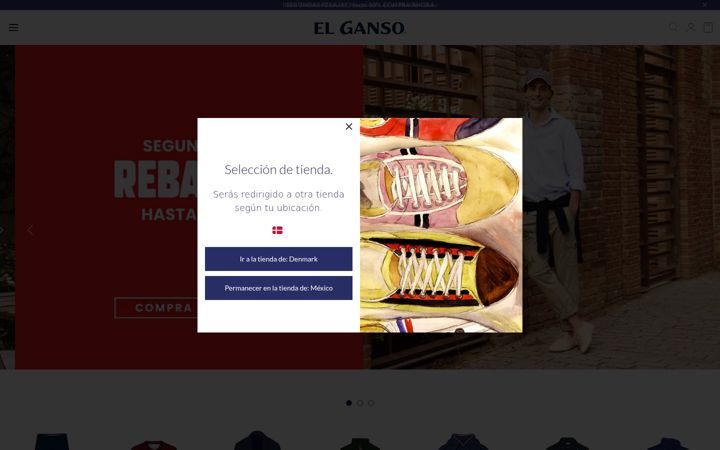 Screenshot of elganso.mx
