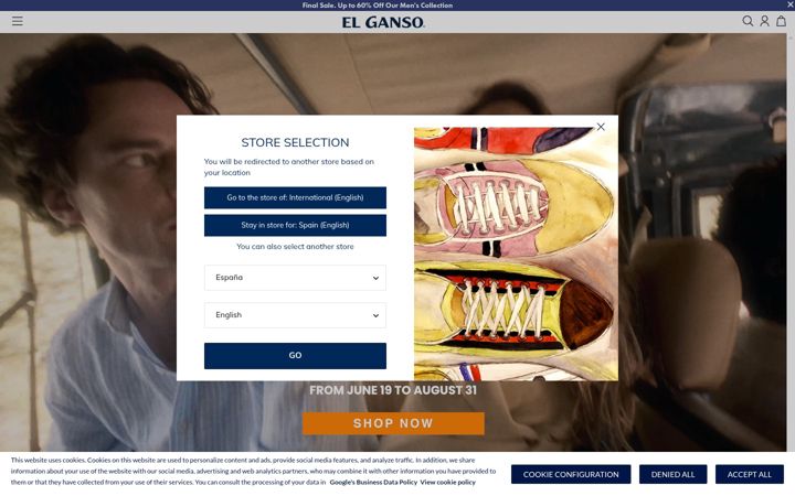 Screenshot of elganso.pt
