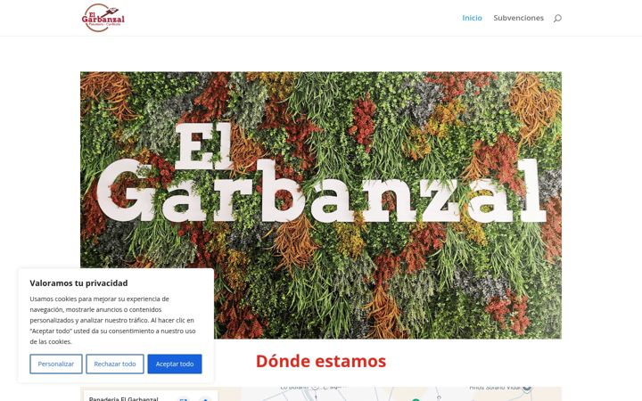 Screenshot von elgarbanzal.es
