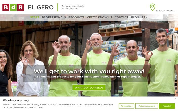 Screenshot of elgero.com