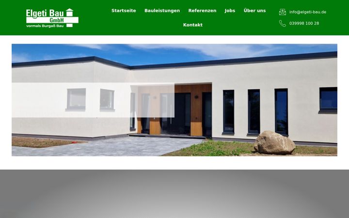 Skärmbild av elgeti-bau.de