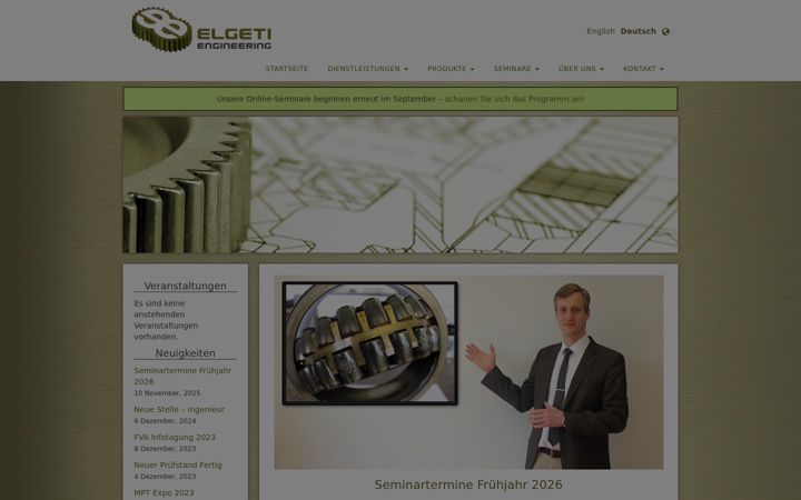 Skärmbild av elgeti-engineering.de