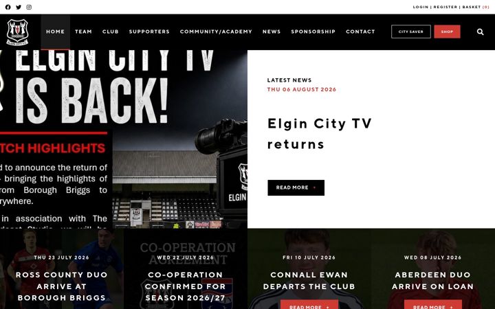 Screenshot ta' elgincity.net