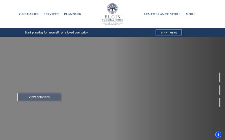Screenshot ta' elginfuneralhome.net