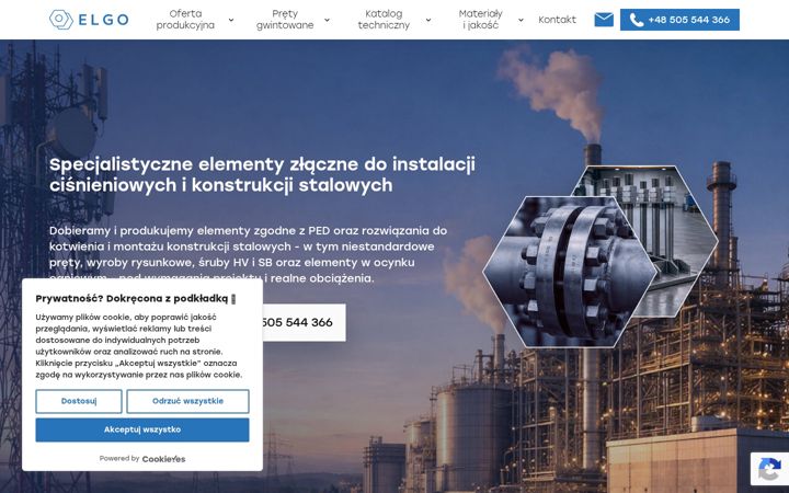 Snímek obrazovky elgo.pl