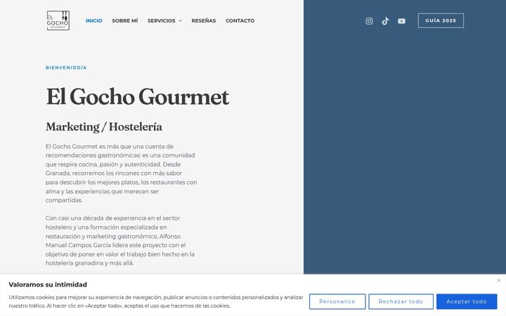 Screenshot of elgochogourmet.com