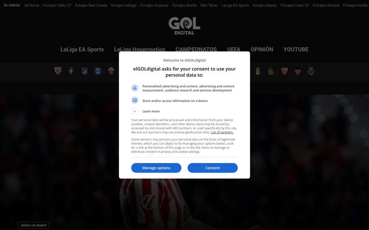 Screenshot of elgoldigital.com