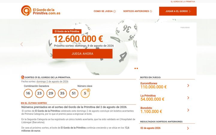 Screenshot von elgordodelaprimitiva.com.es