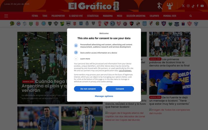 Screenshot of elgrafico.com.ar
