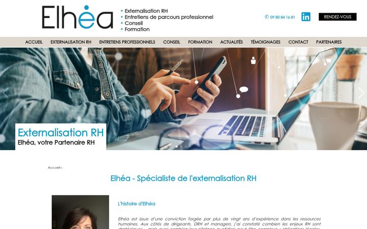 Screenshot of elhea.com