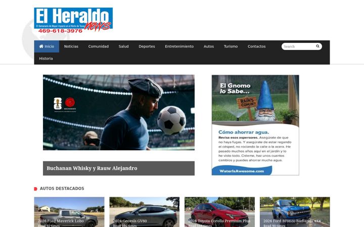 Screenshot of elheraldonews.com