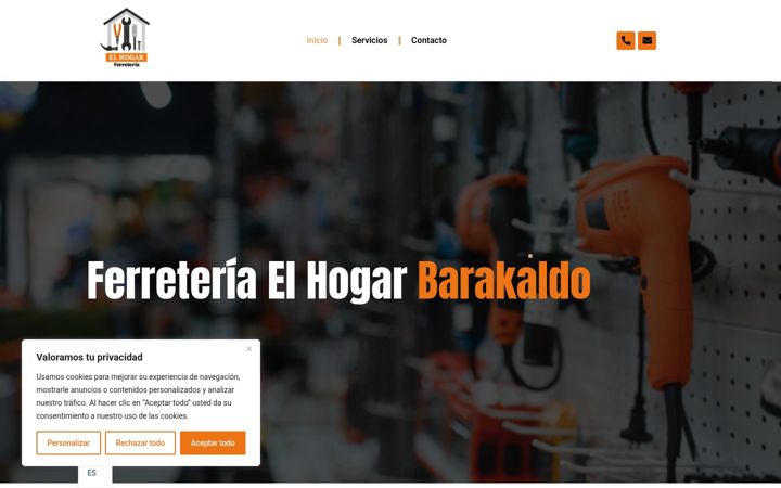 Screenshot of elhogarbarakaldo.com