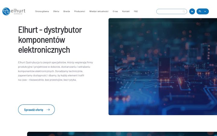 Kuvakaappaus sivustosta elhurt.com.pl