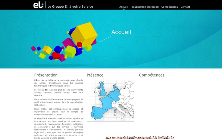 Screenshot stránky eli-services.fr