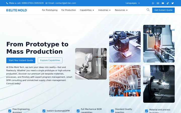 Screenshot of eli-tec.com