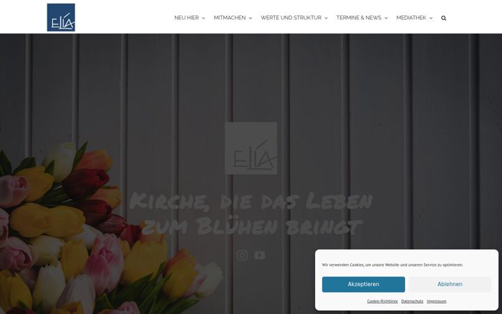 Skärmbild av elia-erlangen.de