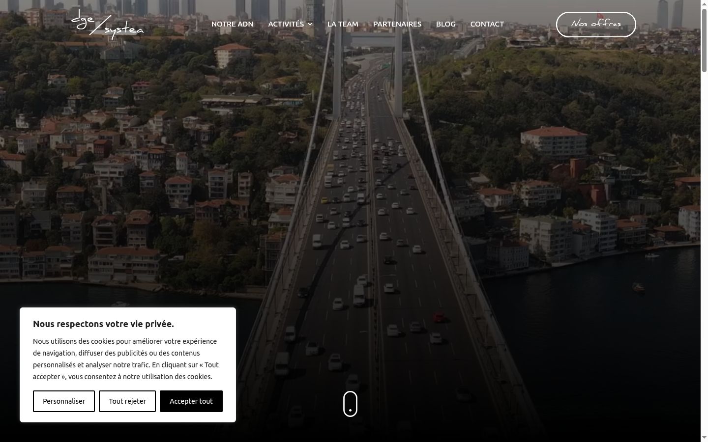 Snímka obrazovky banera súhlasu zobrazeného pred akoukoľvek interakciou
