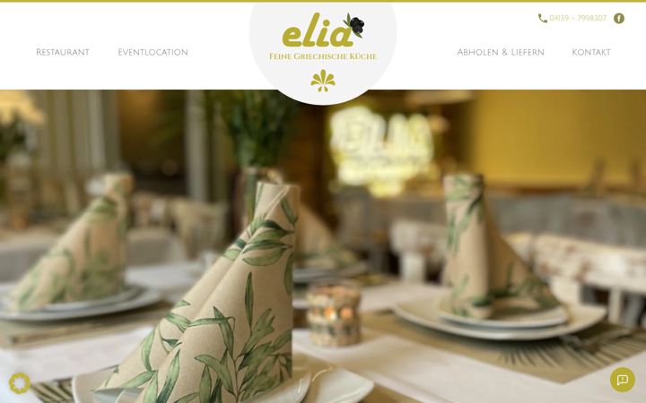 Posnetek zaslona elia-restaurant-hohnstorf.de