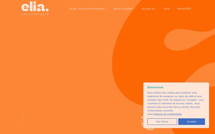 Screenshot stránky elia-sexotherapie.fr