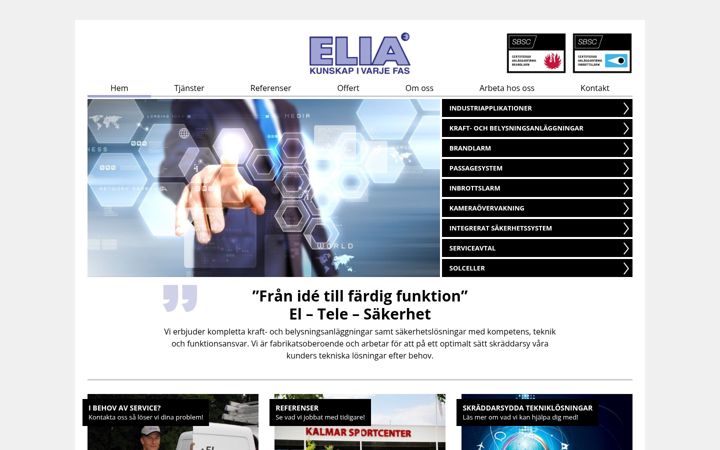 Skærmbillede af elia.se