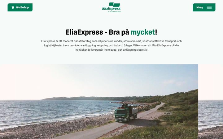 Skærmbillede af eliaexpress.se
