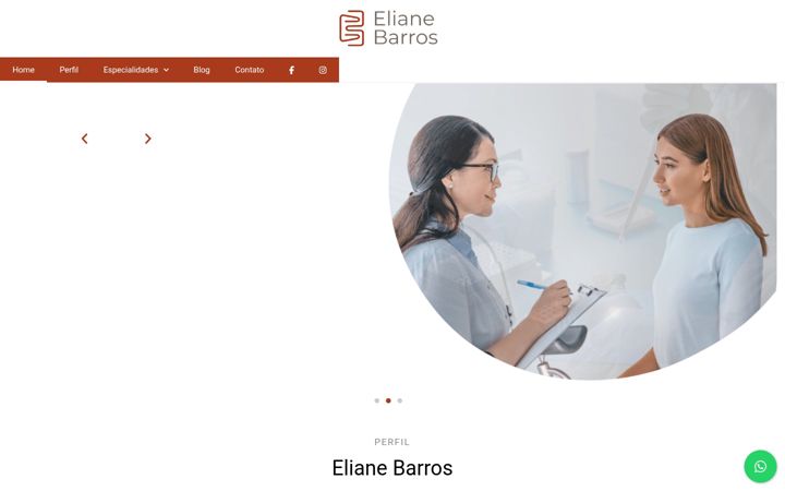 Екранна снимка на elianebarros.com.br