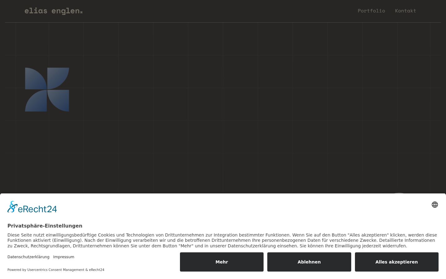 Captura de pantalla del banner de consentimiento mostrado antes de cualquier interacción