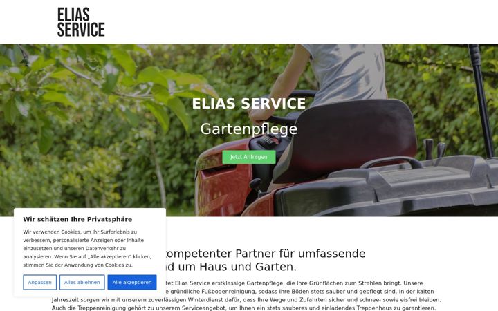 Posnetek zaslona elias-service.de