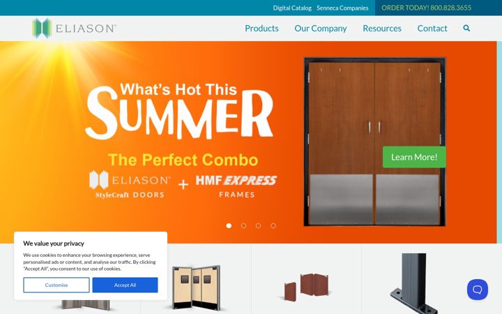 Screenshot of eliasoncorp.com