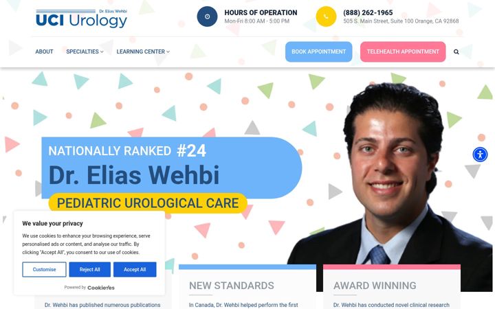 Screenshot of eliaswehbimd.com