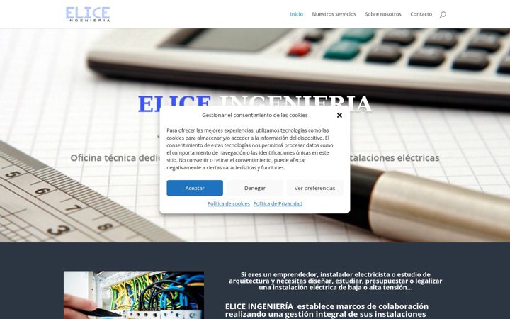 Screenshot of eliceingenieria.com