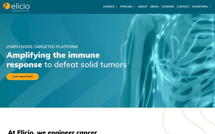 Screenshot of elicio.com