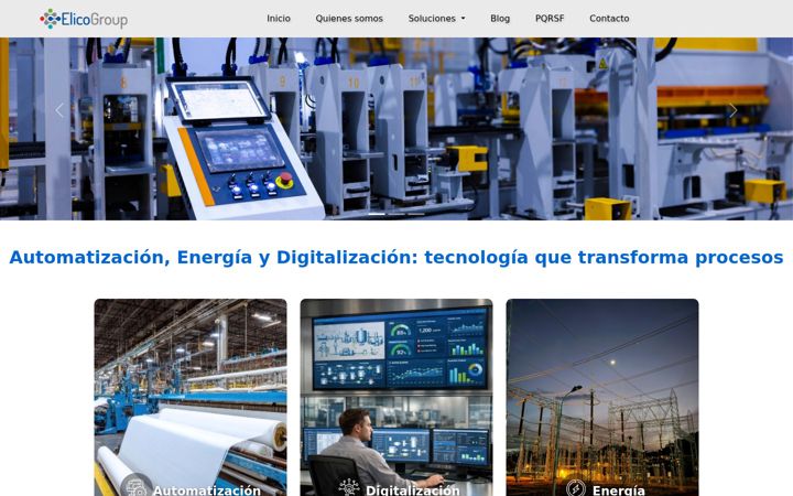 Screenshot of elicogrp.com