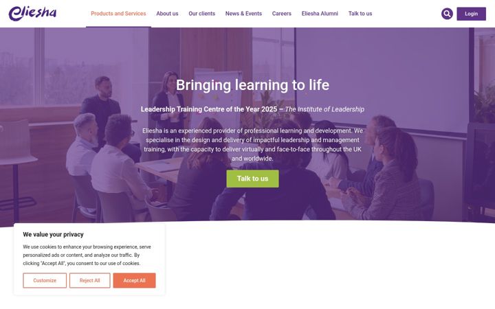 Screenshot of eliesha.com