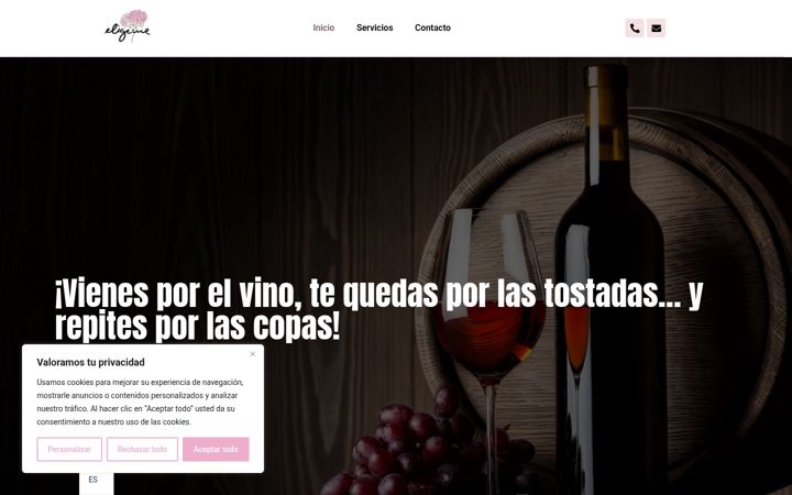 Screenshot of eligemecontinuamente.com