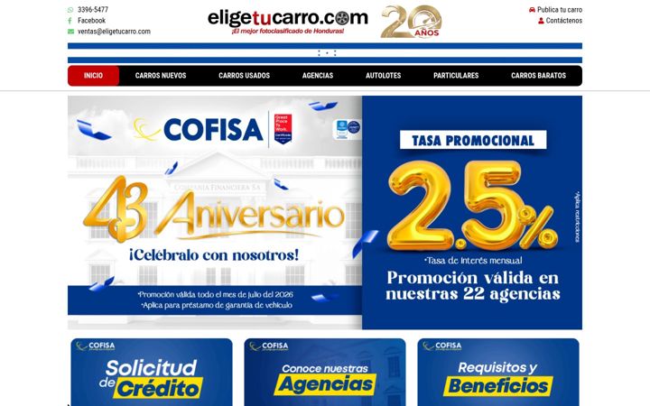 Ekraanipilt saidist eligetucarro.com