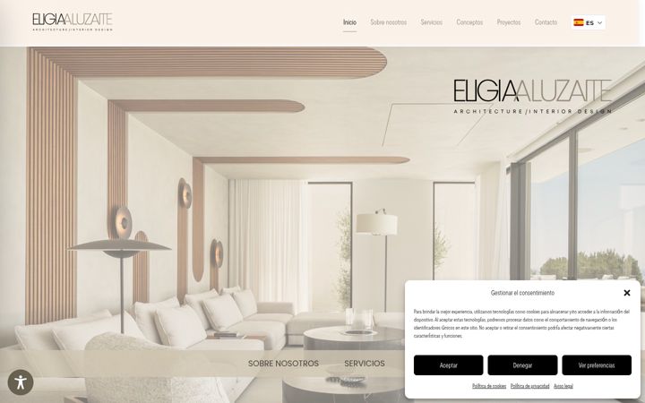 Screenshot of eligiaaluzaite.com