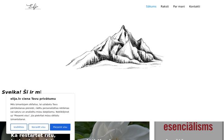 Screenshot of elija.lv