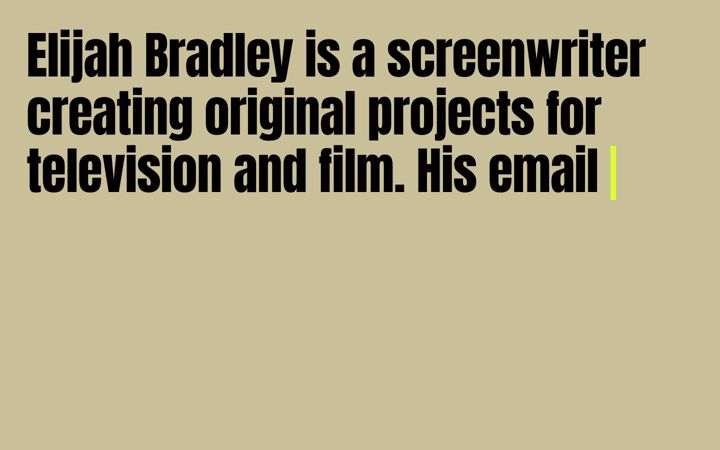 Screenshot of elijahbradley.com