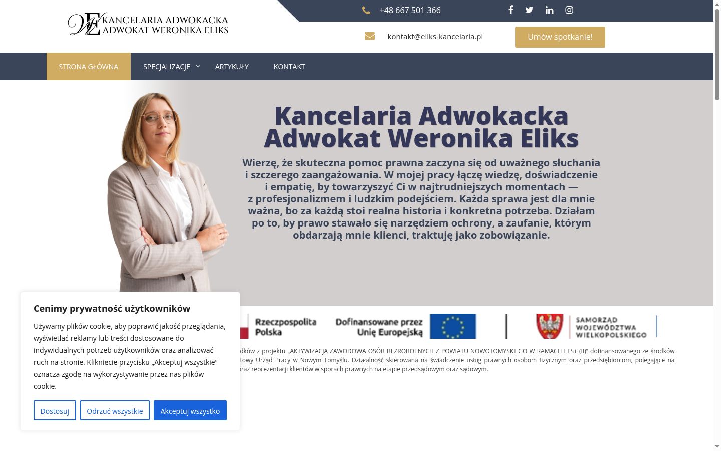 Captura de ecrã do banner de consentimento apresentado antes de qualquer interação
